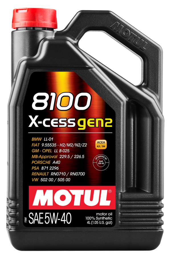 MOTUL 8100 X-CESS GEN2 5W-40 - Motul